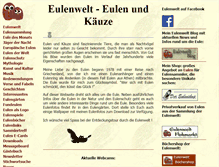 Tablet Screenshot of eulenwelt.de